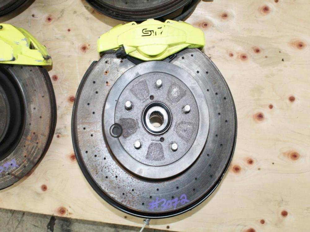 2018-2021 Subaru WRX STI OEM 6Pot 2Pot Brembo Brakes Calipers Rotors Spindles : Image 5