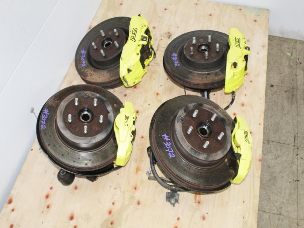 2018-2021 Subaru WRX STI OEM 6Pot 2Pot Brembo Brakes Calipers Rotors Spindles : Image 10