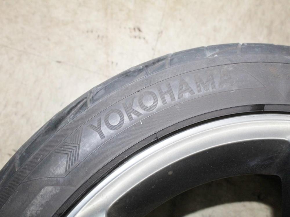 JDM 08-14 Subaru STi OEM 5x114.3 18x8.5 +55 Wheels with Tires: Image 1
