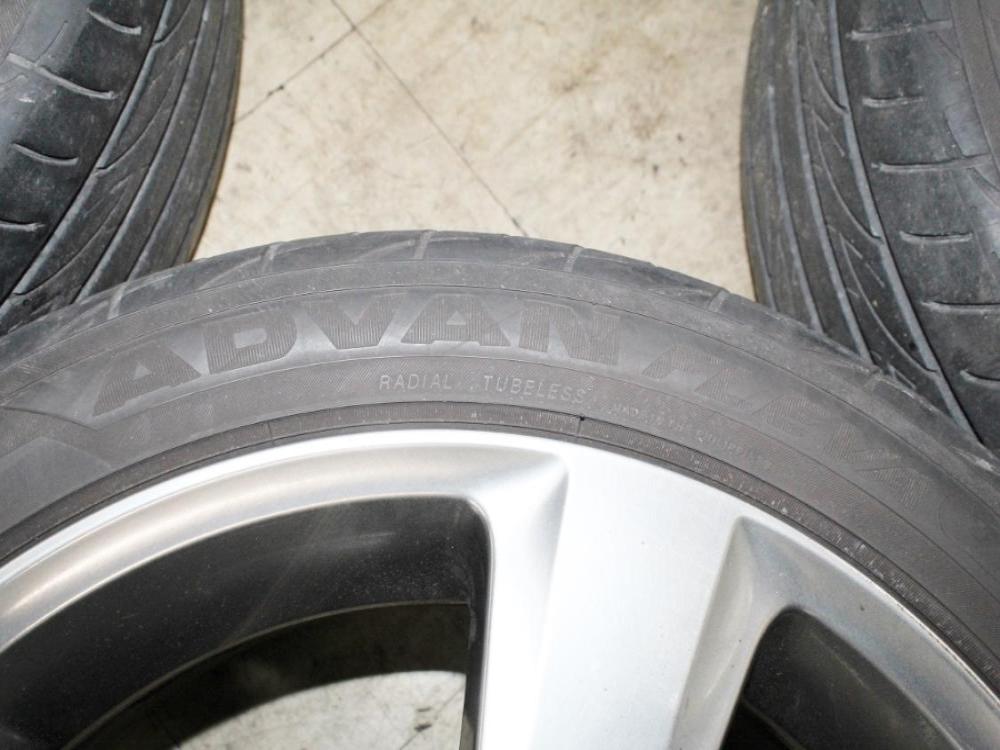 JDM 08-14 Subaru STi OEM 5x114.3 18x8.5 +55 Wheels with Tires: Image 2