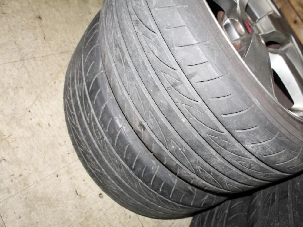 JDM 08-14 Subaru STi OEM 5x114.3 18x8.5 +55 Wheels with Tires: Image 5