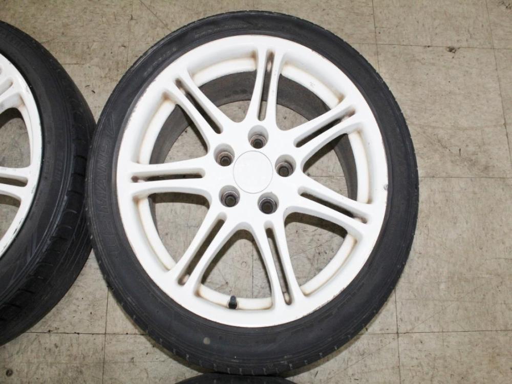 JDM Honda Civic Type R EP3 OEM 5x114.3 17x7 +45 Wheels with Tires: Image 4