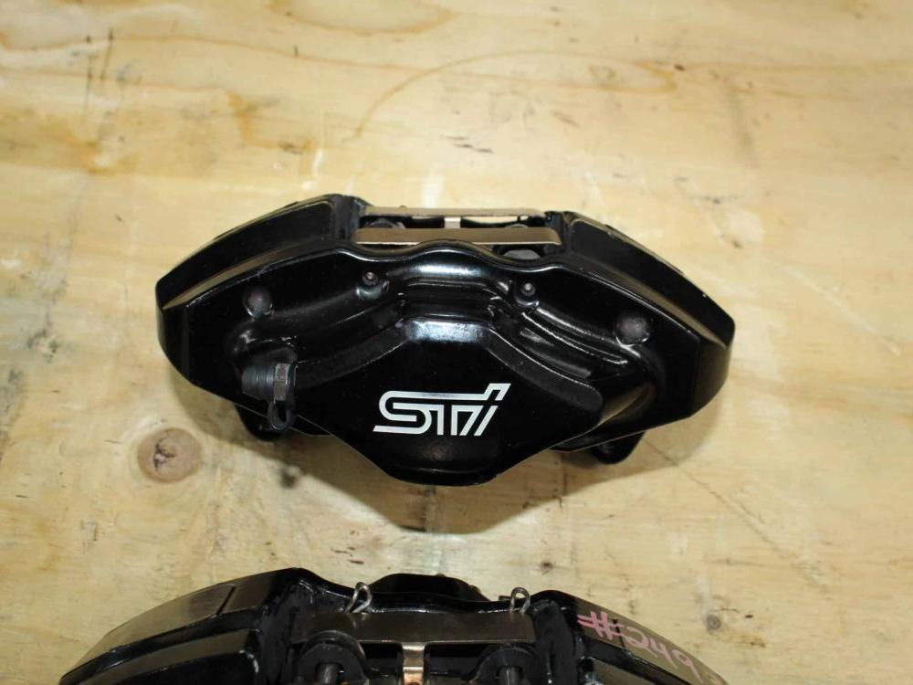 JDM 08-17 SUBARU IMPREZA WRX STI OEM USED BREMBO FRONT & REAR CALIPERS: Image 4
