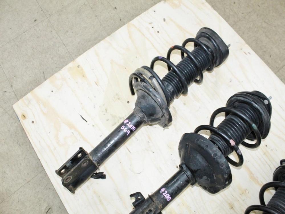 03-08 JDM Subaru Forester STI SG9 OEM KYB Struts Shocks Suspensions 5×100 Set: Image 3
