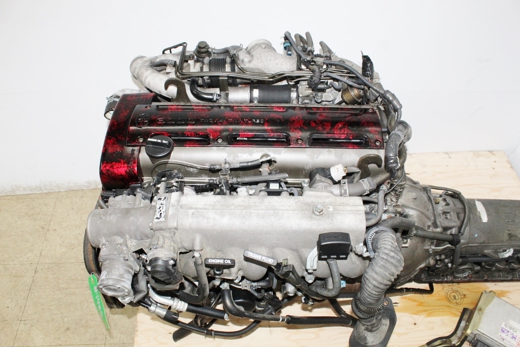 JDM 94-97 TOYOTA 2JZ-GTE ENGINE TWIN TURBO 3.0L NON VVTI SUPRA ARISTO MOTOR 2JZ: Image 21