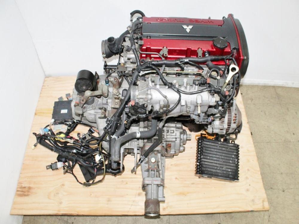 JDM Mitsubishi EVO 9 MR 4G63T Turbo Engine & 6-Speed AWD Transmission CT9A 2003-2007: Image 14